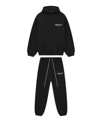 Essentials Fleece Black Tracksuit