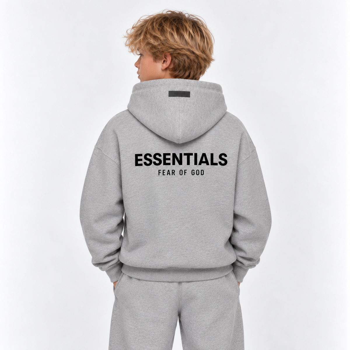 Fear of God Essentials Hoodie Dark Oatmeal (Kids)