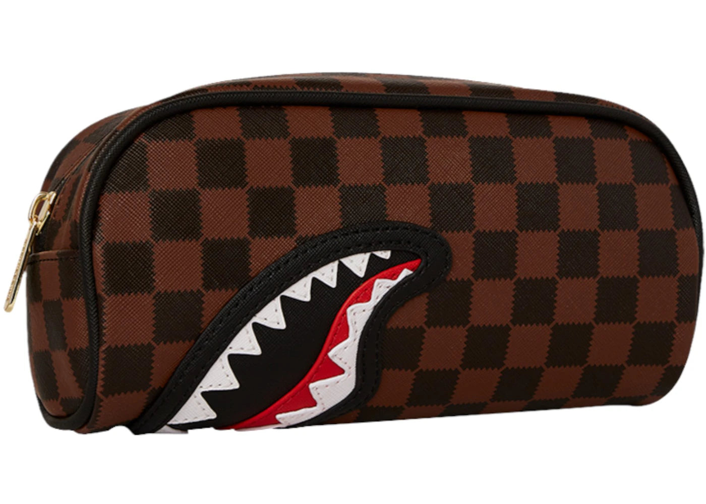 Sprayground Sawtooth Sharks in Paris Pencil Pouch Brown