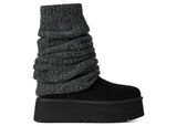 UGG Classic Mini Dipper Legwarmer Boot Black (Women's)