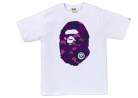 BAPE Color Camo Big Ape Head T-Shirt White Purple