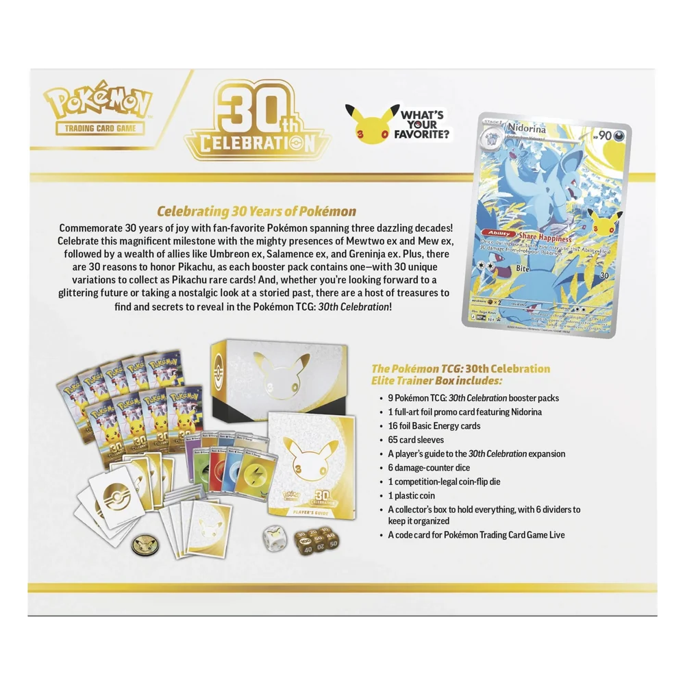 2026 Pokémon Mega Evolution 30th Celebration Elite Trainer Box