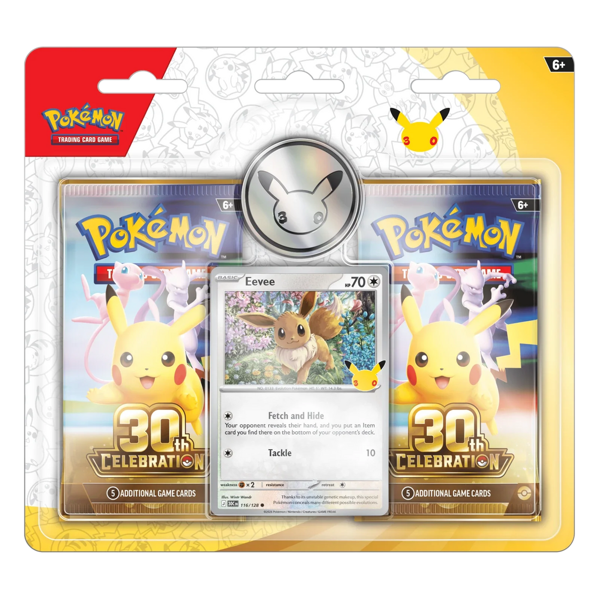 2026 Pokémon Mega Evolution 30th Celebration 2 Pack Blister