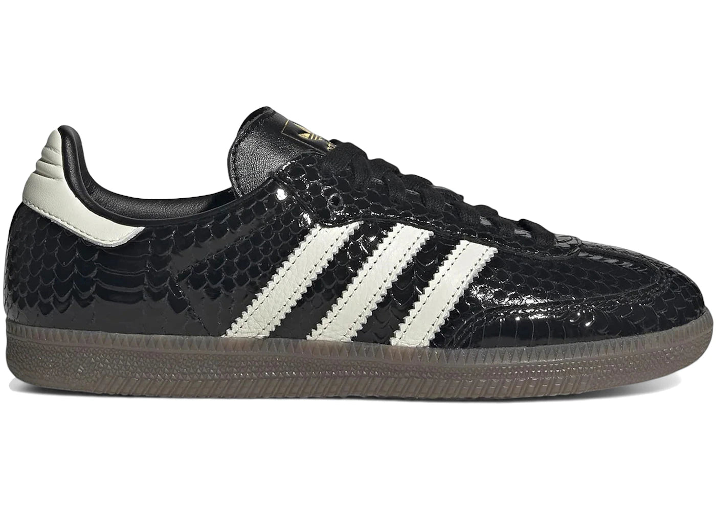 adidas Samba OG Patent Snakeskin Black Off White (Women's)