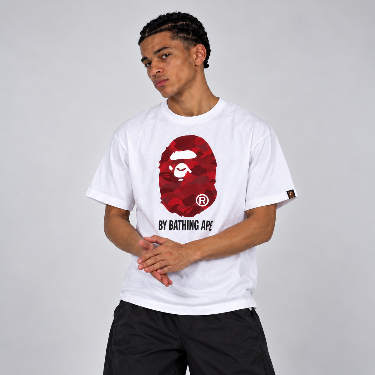 BAPE Color Camo T-Shirt White Red