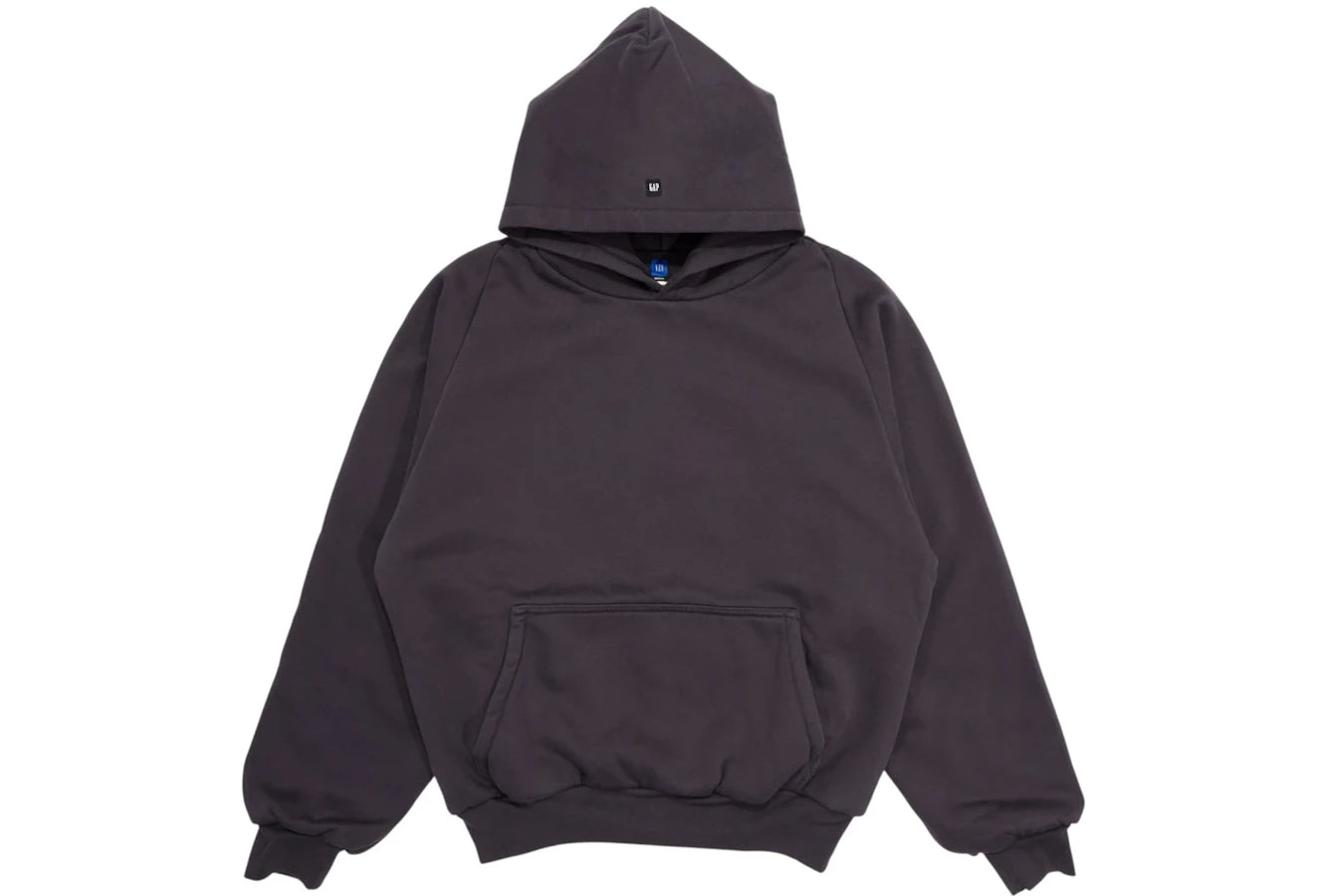 Yeezy Gap Logo Shrunken Hoodie Dark Grey