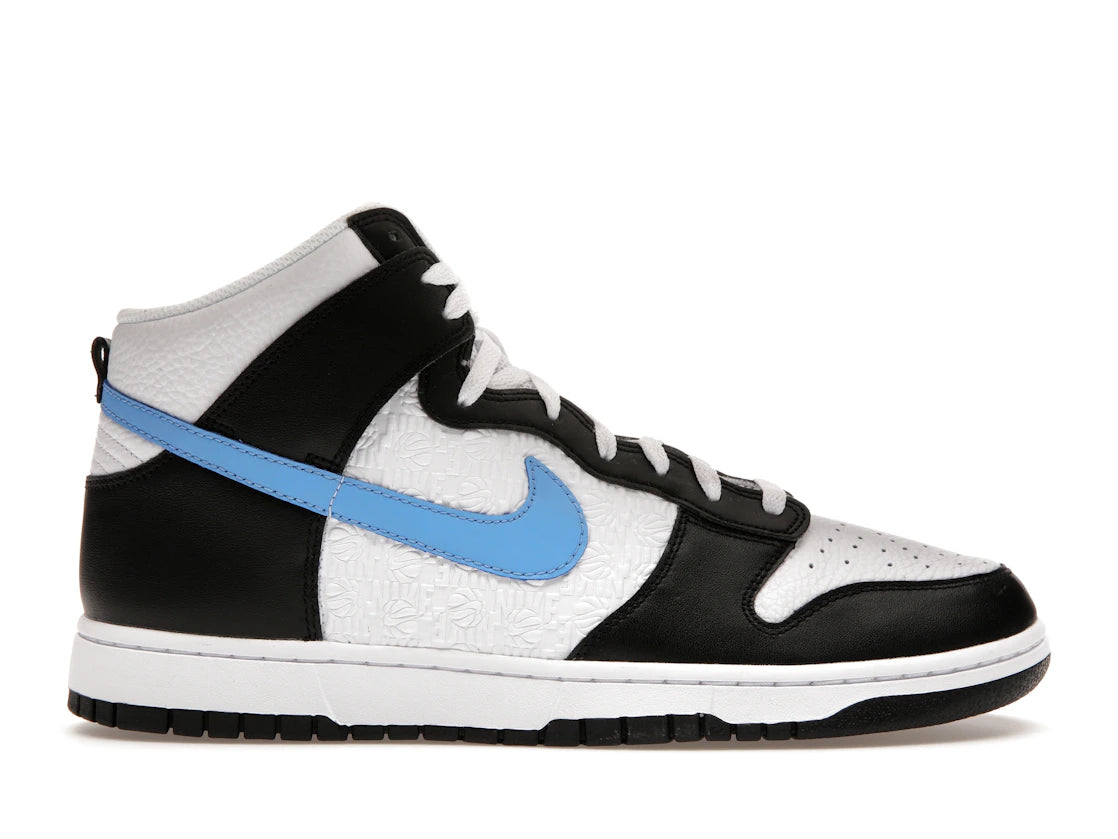 Nike Dunk High Retro FLC Black University Blue White