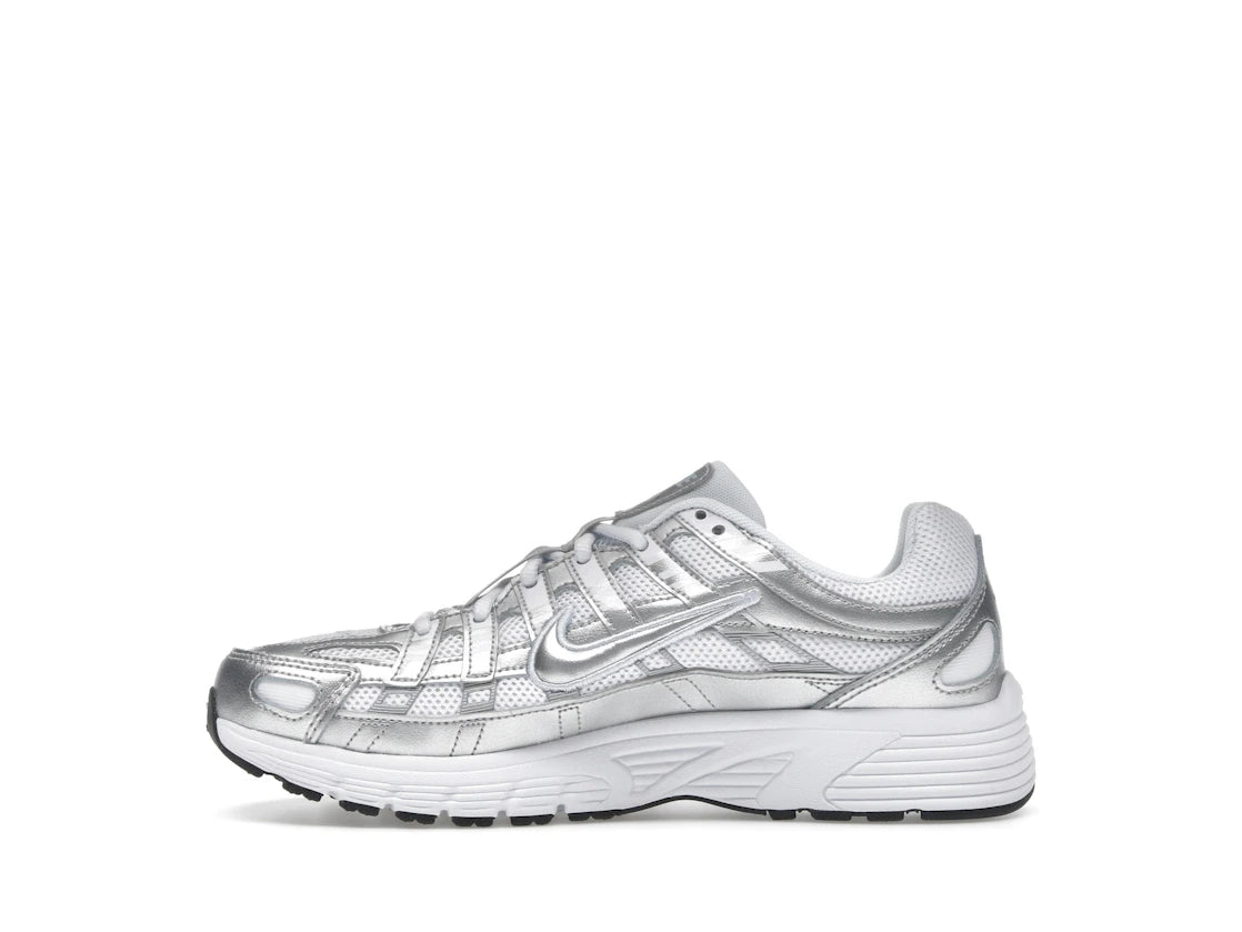 Nike P-6000 White Metallic Silver (GS)
