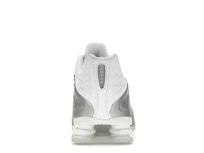 Nike Shox R4 White Bright Crimson Metallic Silver