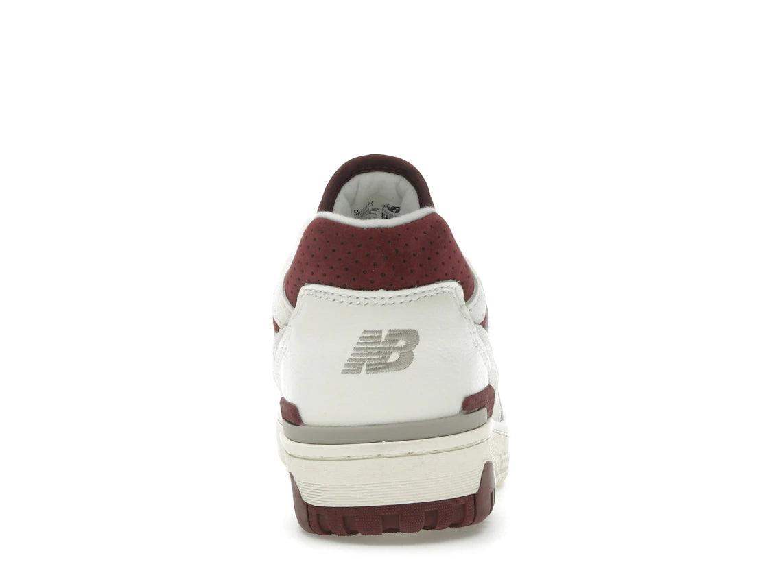 New Balance 550 Sea Salt Classic Crimson