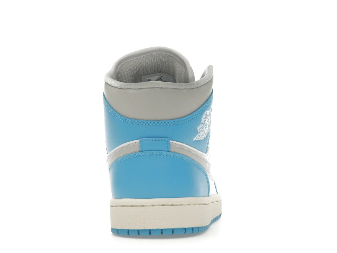 Jordan 1 Mid Dark Powder Blue White Sail Neutral Grey (Women's)