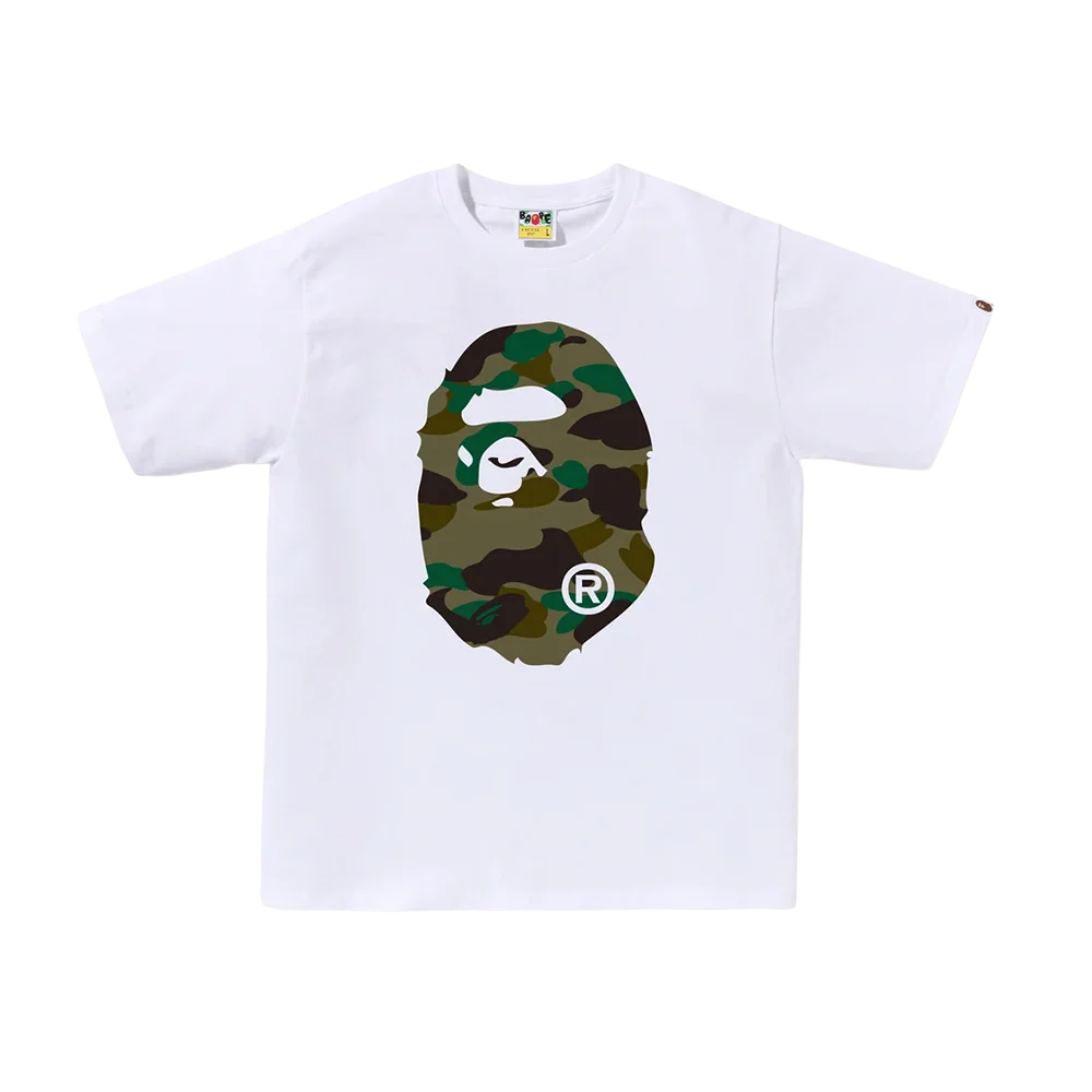 BAPE Color Camo Big Ape Head T-Shirt White Green