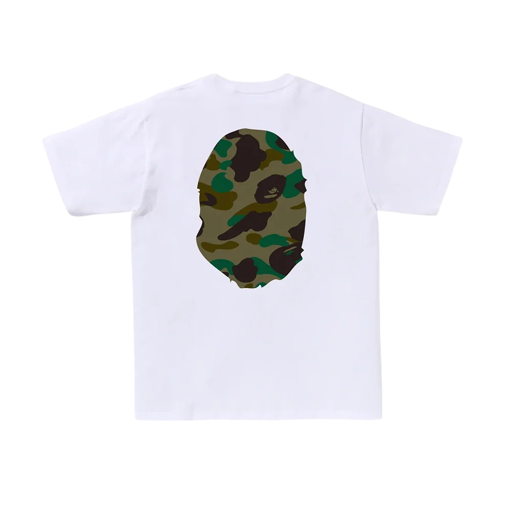 BAPE Color Camo Big Ape Head T-Shirt White Green
