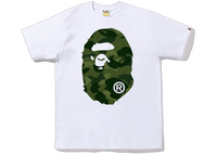 BAPE Color Camo Big Ape Head T-Shirt White Green
