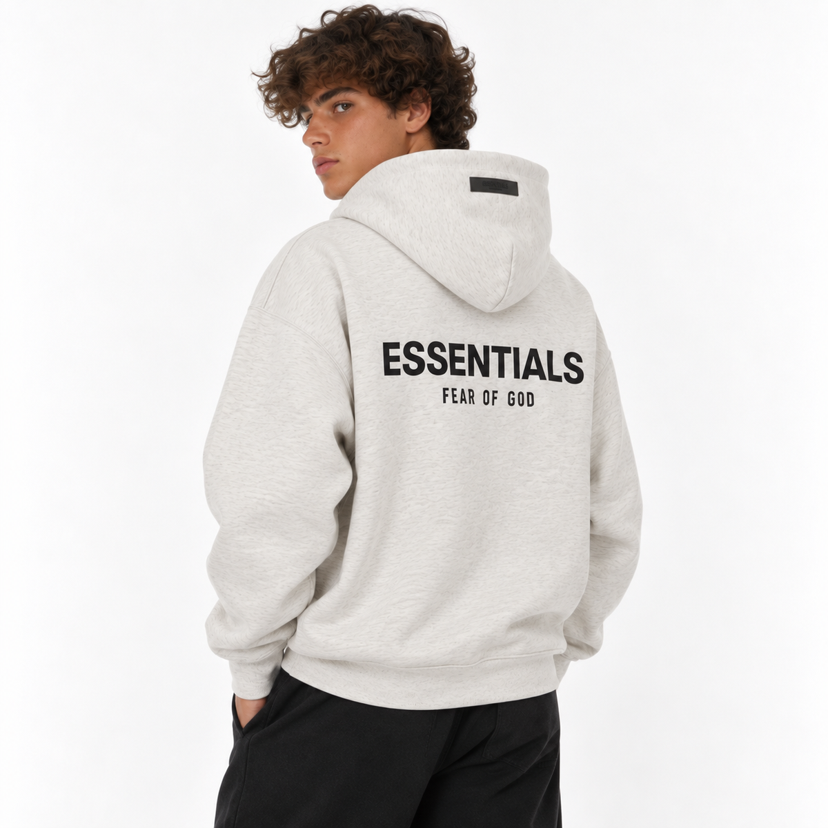 Fear of God Essentials Hoodie 'Light Oatmeal'
