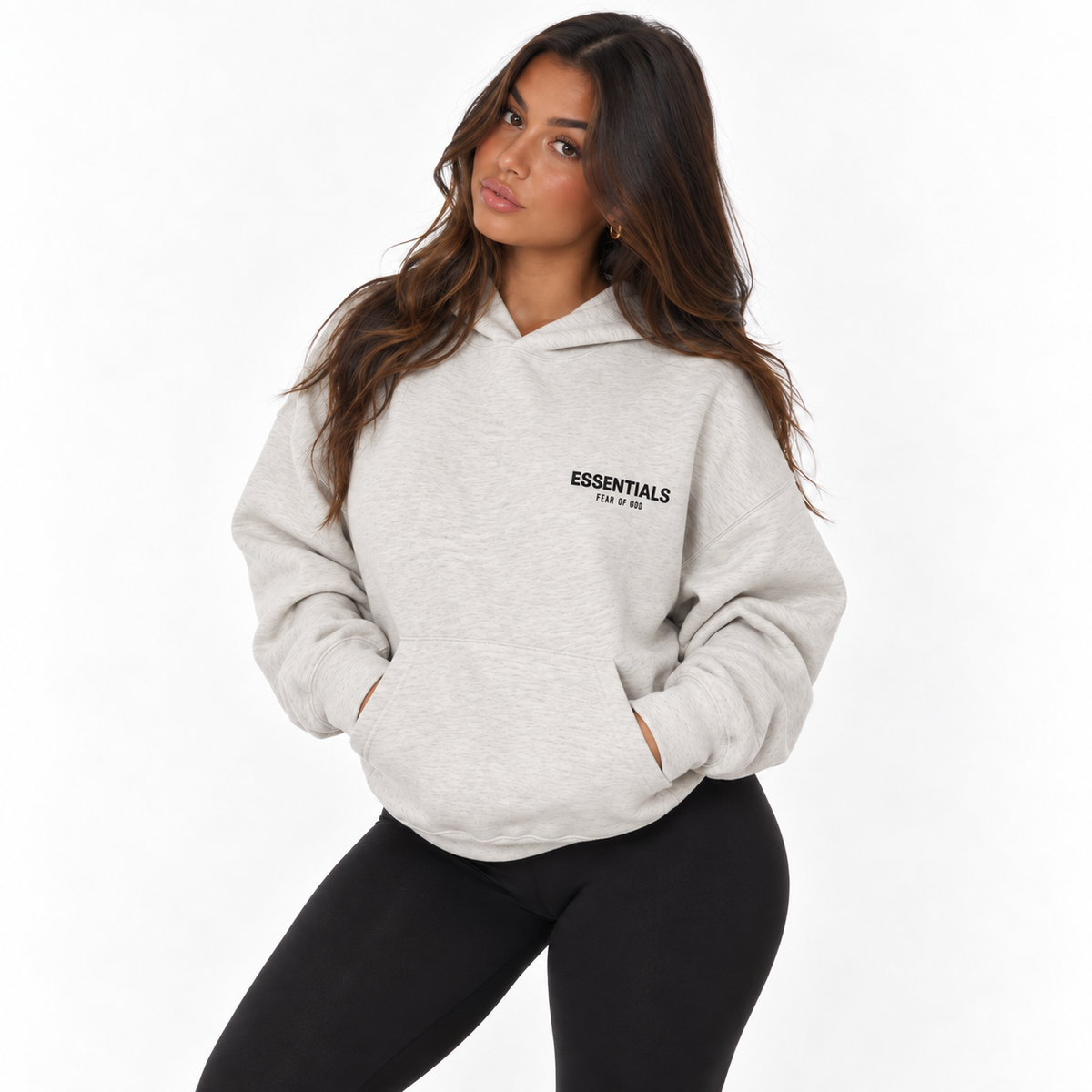 Fear of God Essentials Hoodie 'Light Oatmeal'